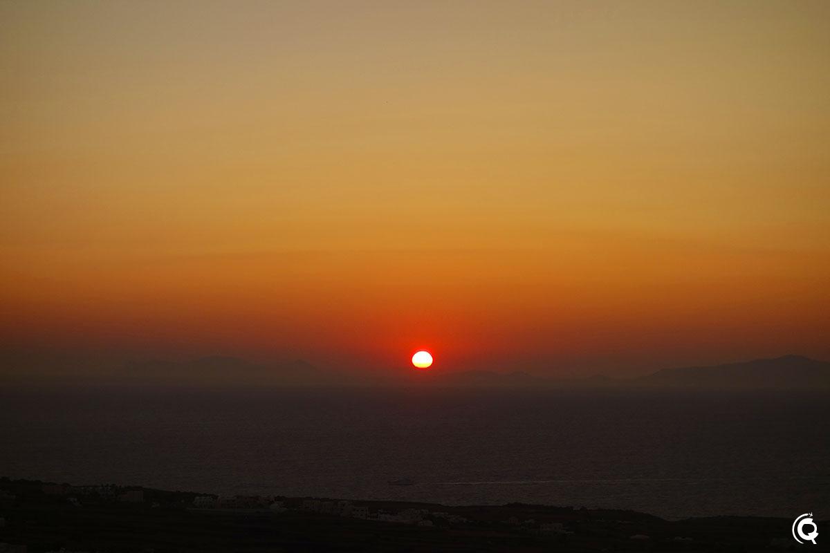 Coucher de soleil sur Oia