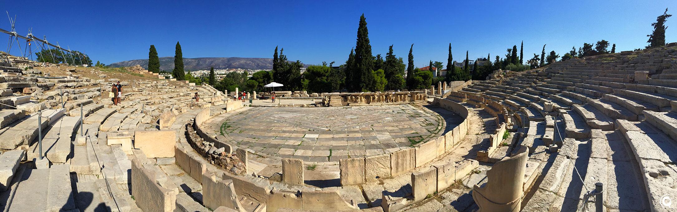 Le théâtre de Dionysos à Athènes