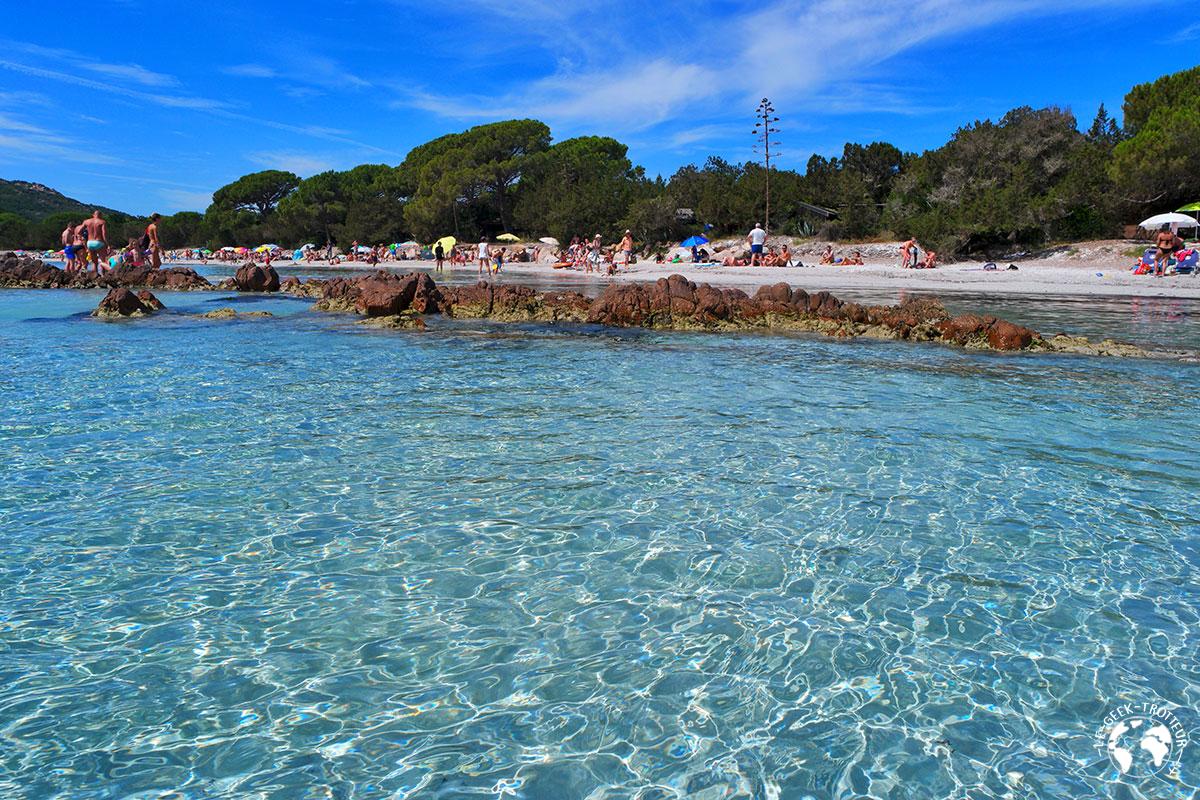 La plage de Santa Giulia en Corse