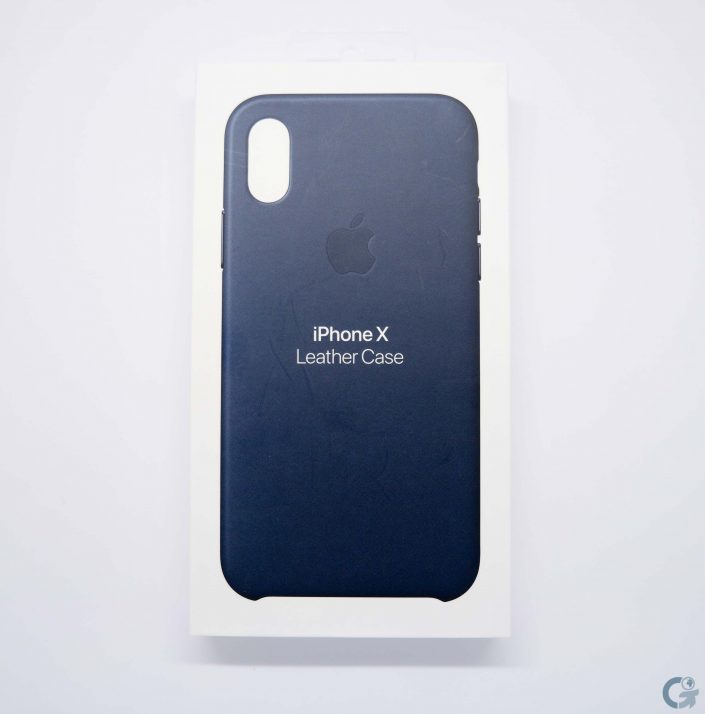 Boîte Leather Case Apple Bleu Cosmos pour iPhone X