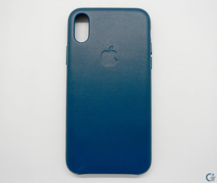 Coque en cuir Apple Bleu Cosmos pour iPhone X