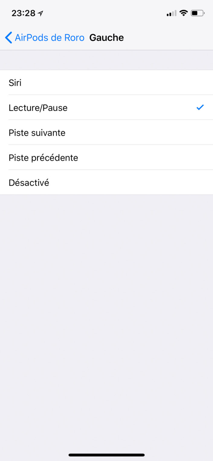 Les différents réglages des AirPods d&#039;Apple