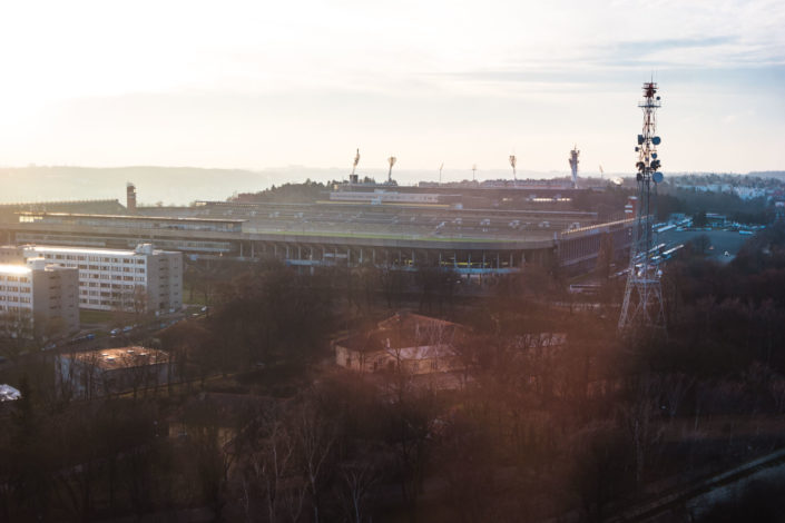 Le stade de Strahov à Prague