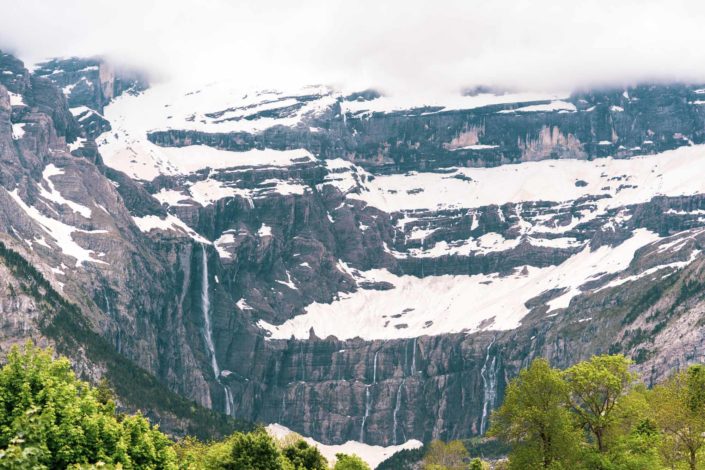 Le cirque de Gavarnie et ses cascades
