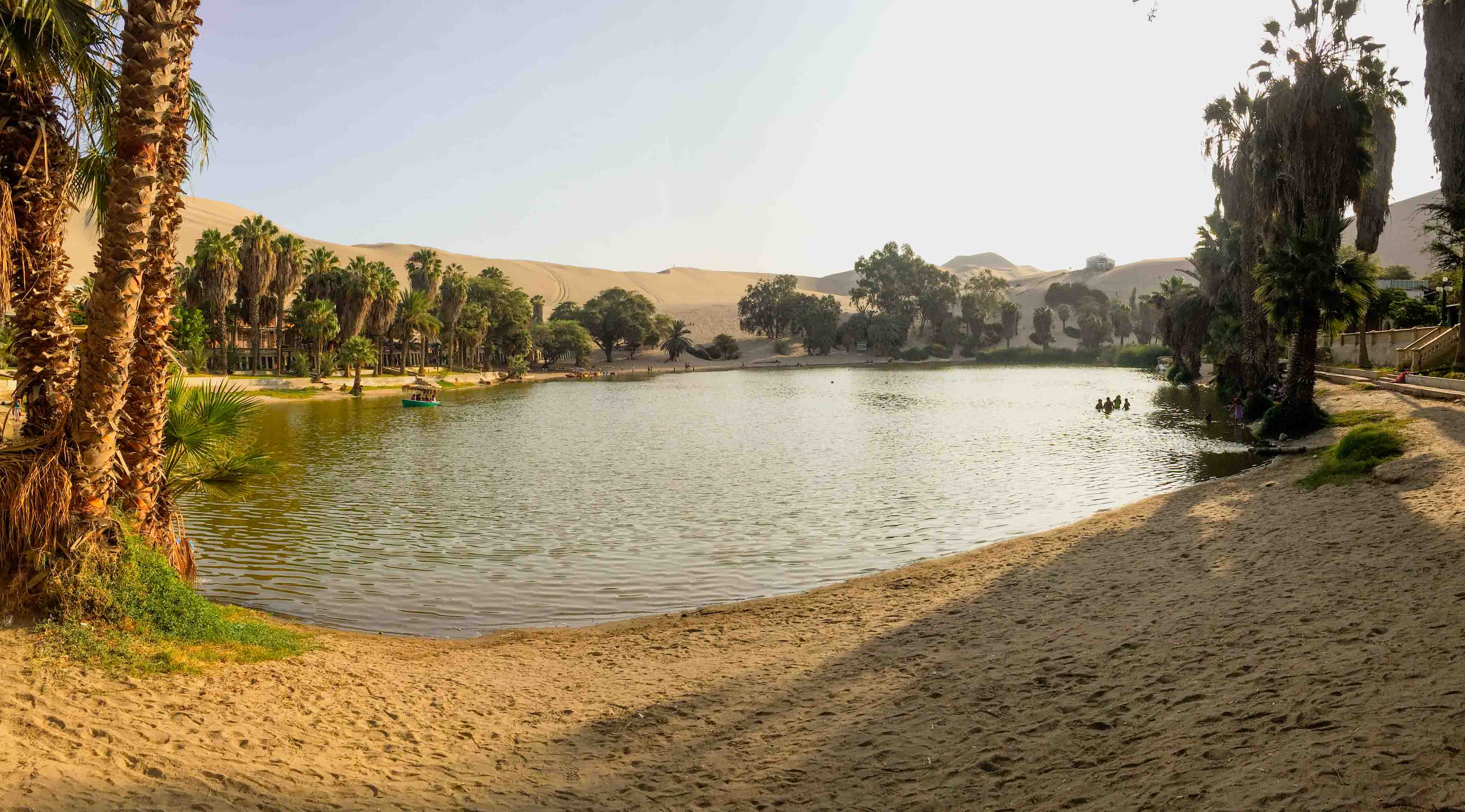 L'oasis marque le début des dunes