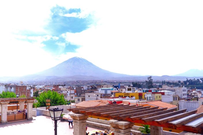 Le volcan Misti qui domine la ville d&#039;Arequipa