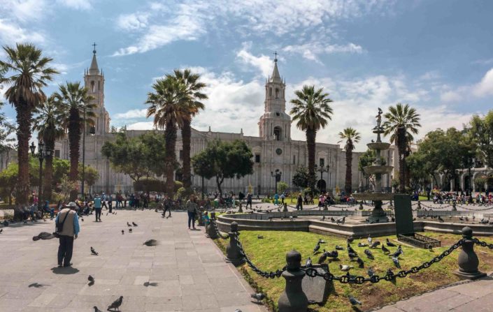 La Plaza de Armas à Arequipa