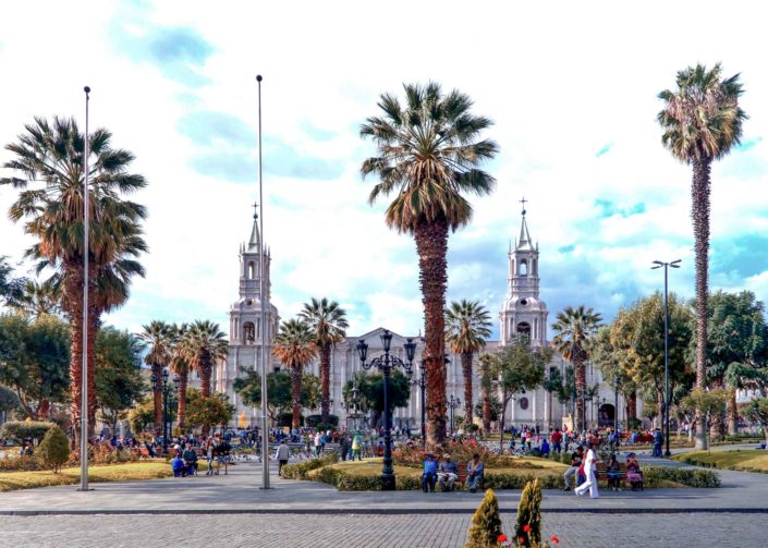 La Plaza de Armas à Arequipa