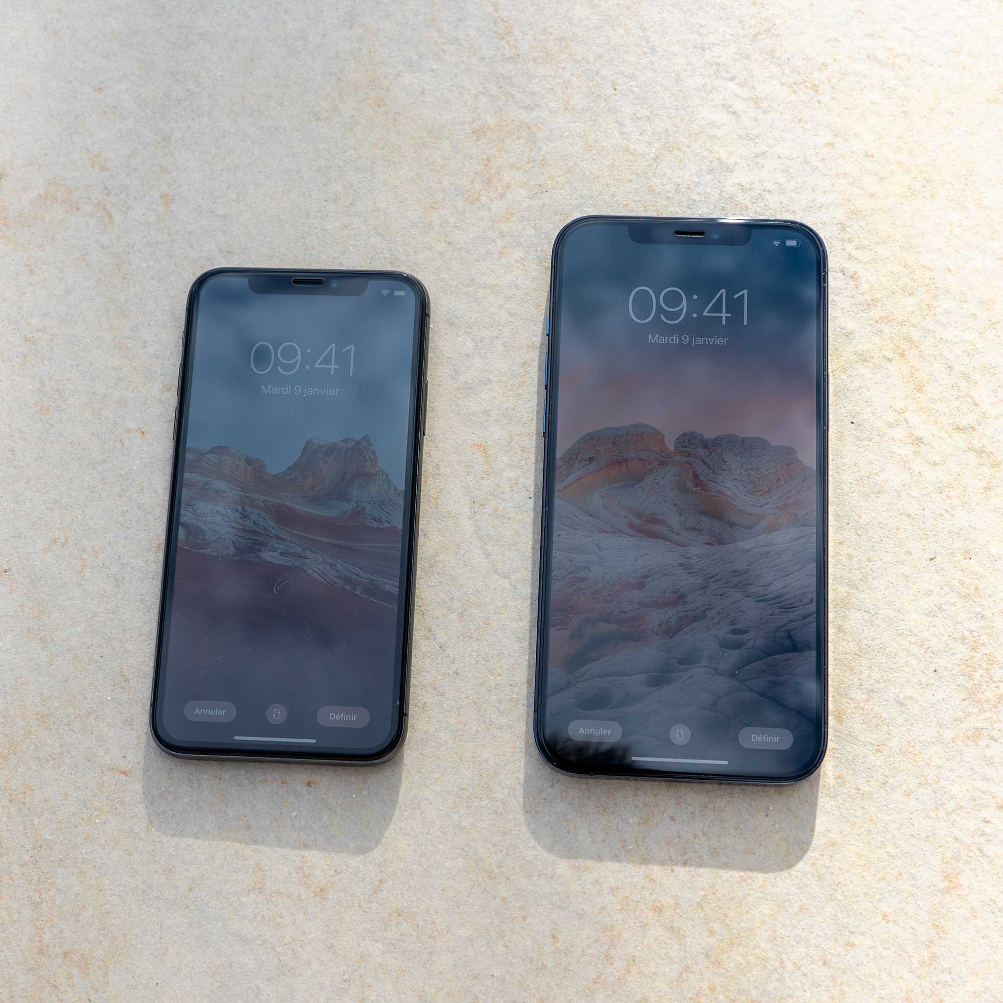 Comparaison taille iPhone X - iPhone 12 Pro Max