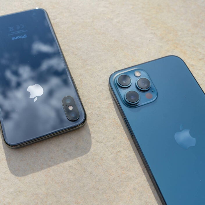 Comparaison taille iPhone X - iPhone 12 Pro Max