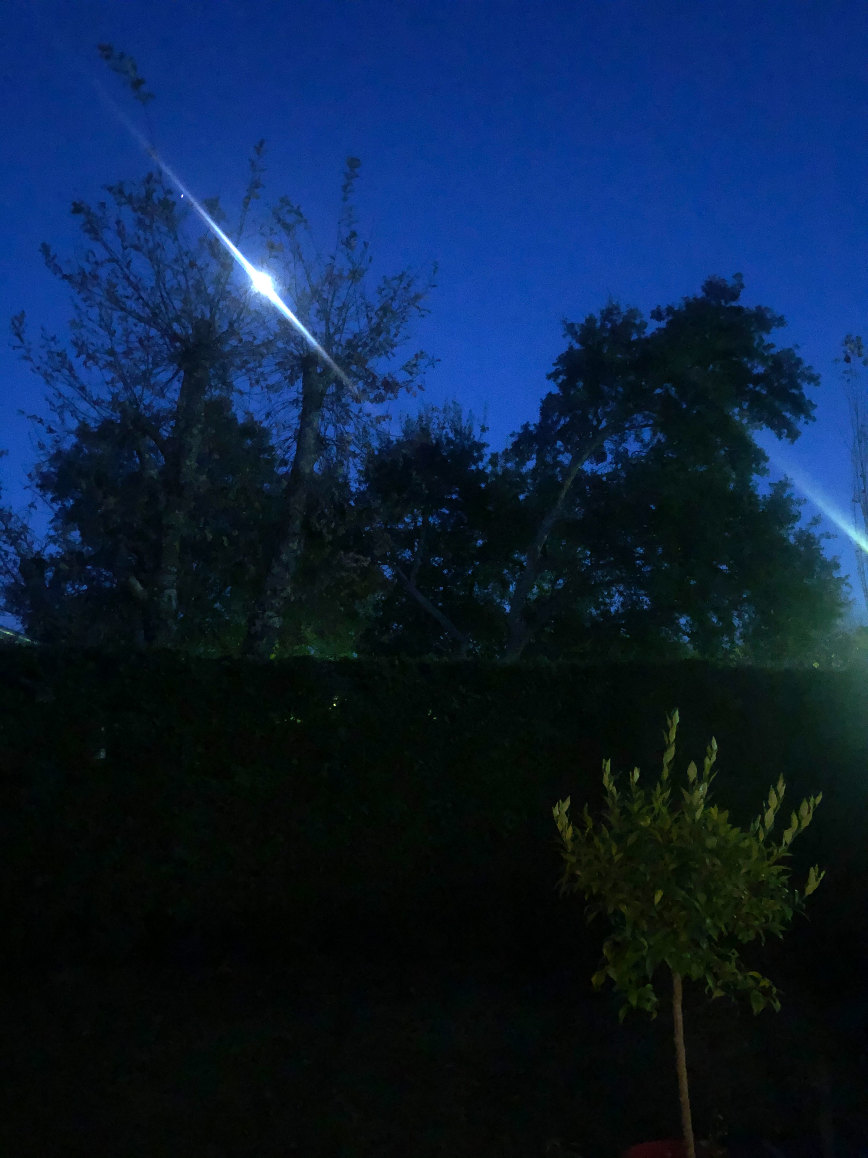 Photo de nuit prise à l'Phone X