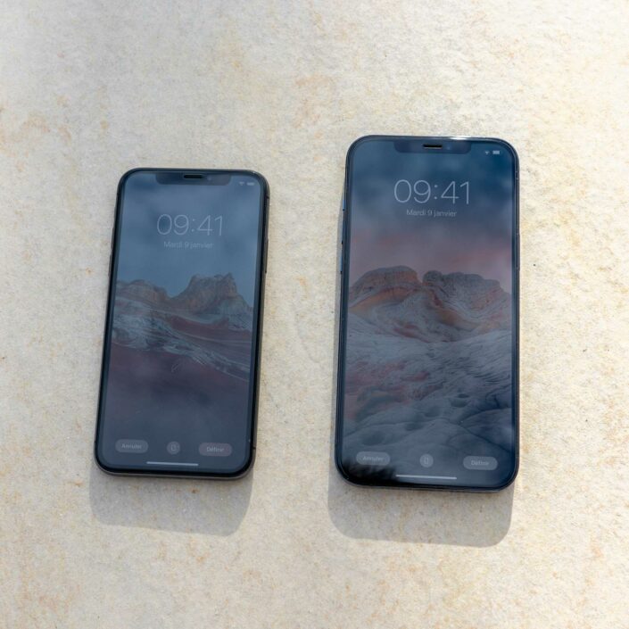 Comparaison taille iPhone X - iPhone 12 Pro Max