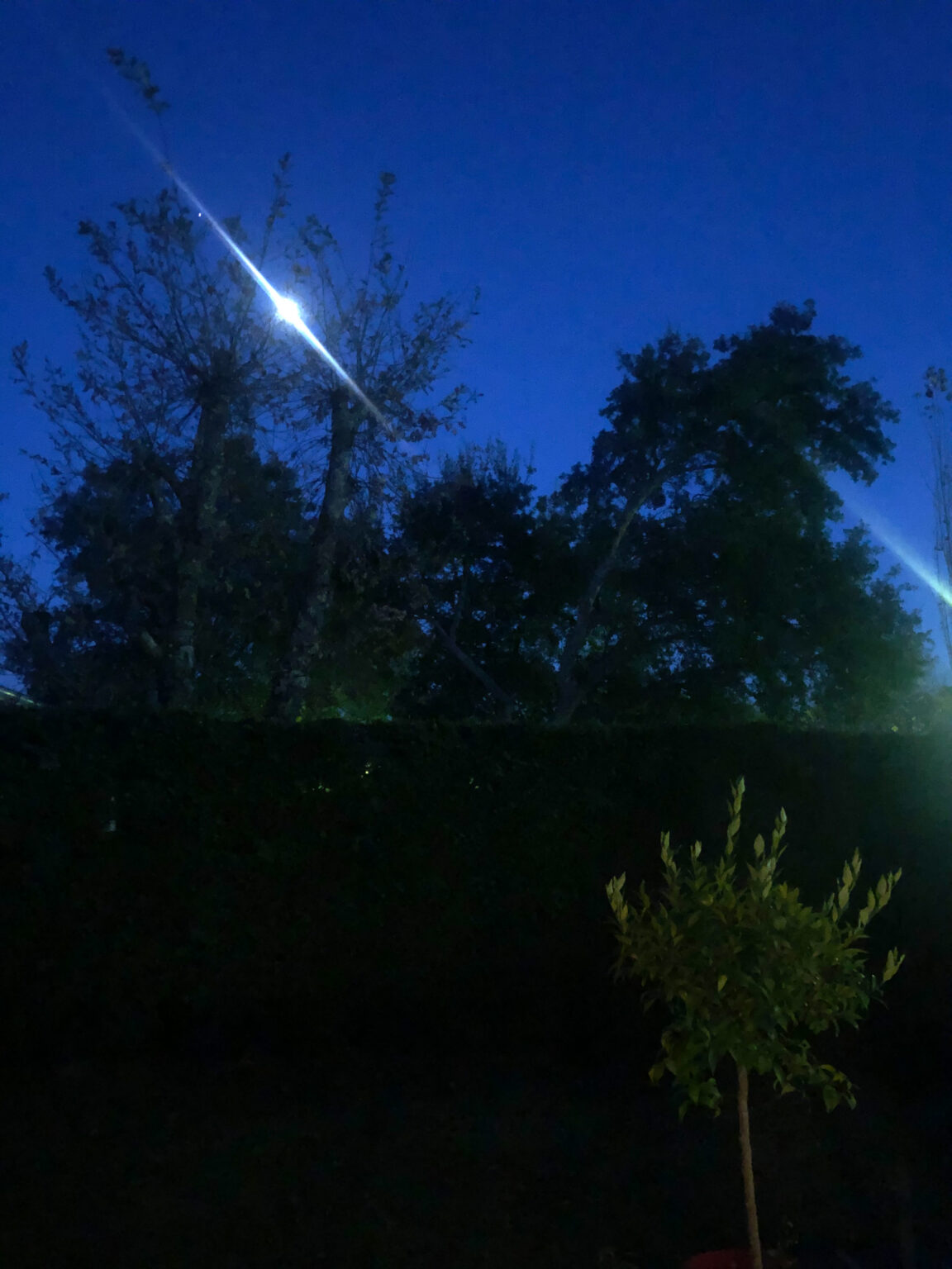 Photo de nuit prise à l&#039;Phone X